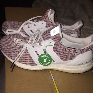 ultra boost rainbow on feet